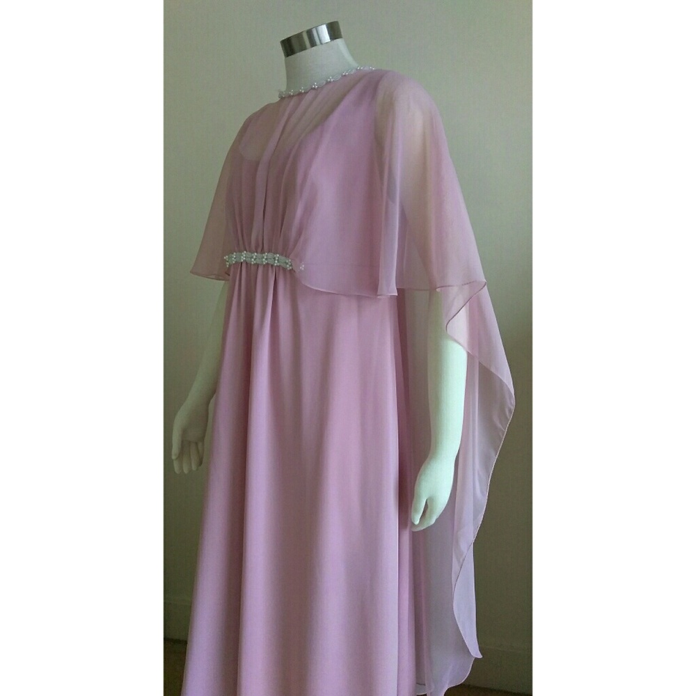 Vintage 1960's Cocktail Dress with Drapes: Unique